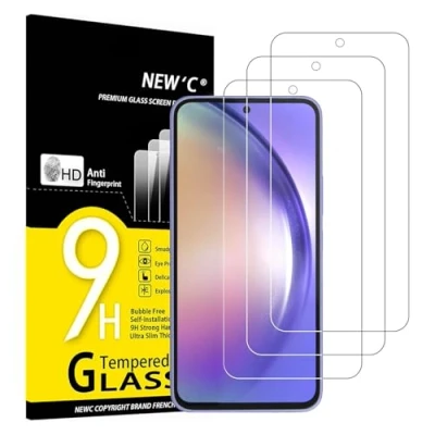 Afbeelding van NEW&#039;C 3 Stuks, Screen Protector voor Samsung Galaxy A54 5G, Gehard Glass Schermbeschermer Film 0.33 mm ultra transparant, resistent