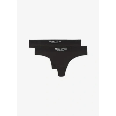 Afbeelding van Marc O&#039;Polo Iconic 2 PACK String, Dames, Maat: Small, Schwarz
