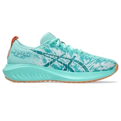 Afbeelding van Asics Gelnoosa TRI 16 Unisex Hardloopschoenen voor op de weg kinderen, Maat: 32.5, Illuminate mint/wave teal Textiel/ synthetisch