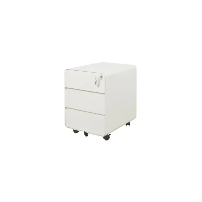 Afbeelding van Claudius Basic Rond ladeblok 3 lade 50 diep wit
