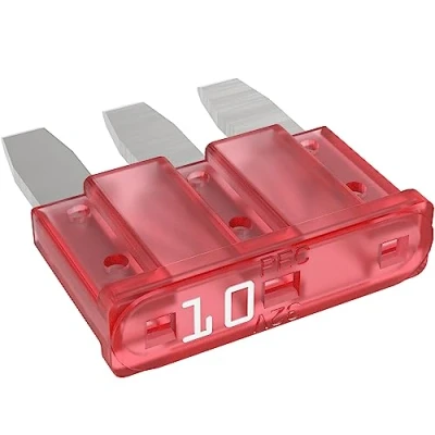 Afbeelding van AUPROTEC Micro 3 autozekeringen platte stekkerzekeringen MikrOTO III 5A 15A 20 Stück 10 A ampère, rood.