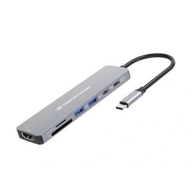 Afbeelding van CONCEPTRONIC Dock USB C &gt;HDMI,2xUSB A,2xUSB C,SD,TF 0.25m