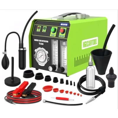 Afbeelding van MR CARTOOL Auto EVAP Rookmachine, Lekkage Diagnostische Tester, Brandstofleiding Systeem Lekdetector, Pijp Brandstoflektest met Luchtstroommeter en Vloeistofmeter voor Voertuigen Motorfietsen Boten