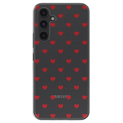 Afbeelding van Samsung Galaxy A54 (5G) Hoesje Siliconen en TPU (zacht) imoshion Softcase/Backcover Red Hearts Telefoonhoesje