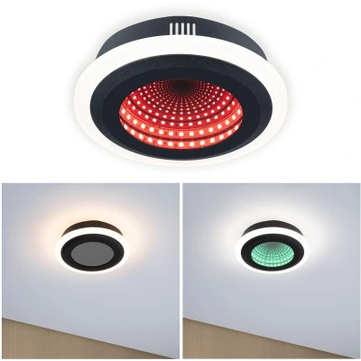 Afbeelding van Paulmann 71037 Spaceglow LED plafondlamp 14 W Zwart (mat)