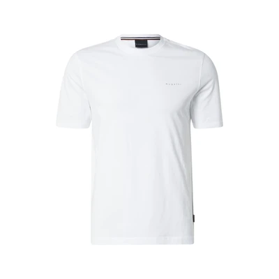 Afbeelding van bugatti Heren T shirt ronde hals basic korte mouwen modern fit, 10 wit, XL