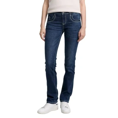Afbeelding van TOM TAILOR Dames jeans 202212 Alexa Straight, 10282 Dark Stone Wash Denim, 27W / 34L