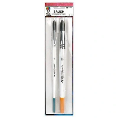 Afbeelding van Ranger Dina Wakley Media Round brushes #16 &amp; #20 MDA82163 (11 22)