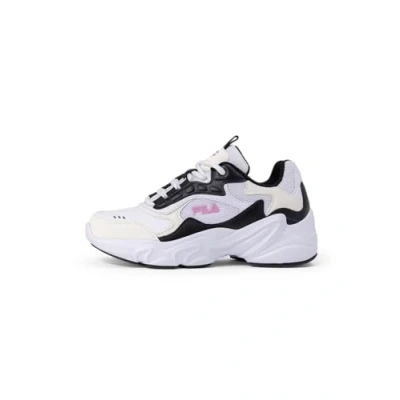 Afbeelding van Fila Collene KIDS Unisex Sneakers laag voor kinderen, Maat: 30, White/black Imitatieleer/ textiel