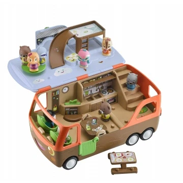 Afbeelding van Klorofil de Camper Speelset Interactief Kinderspeelgoed Met figuur uit walrus familie Vanaf 1.5 jaar 3 Delig Kunststof
