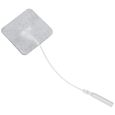 Afbeelding van Promed Weefsel elektrode 40 x mm, 4 stuks, zelfklevende Tens elektroden met 2 mm stekkeraansluiting voor TENS/EMS apparaten, herbruikbaar