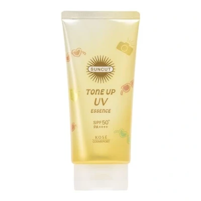 Afbeelding van Kose SUNCUT Tone Up UV Essence Lemon Yellow 80g SPF50+/PA++++