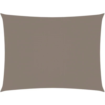 Afbeelding van vidaXL Zonnescherm rechthoekig 6x8 m oxford stof taupe