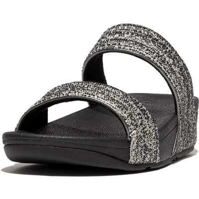 Afbeelding van FitFlop Lulu Shimmerweave Slides Maat 40