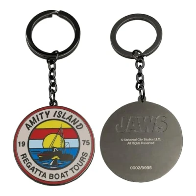 Afbeelding van FaNaTtik Jaws 50e verjaardag Limited Edition Regatta Boat Tour sleutelhanger, Meerkleurig, Diameter 48mm