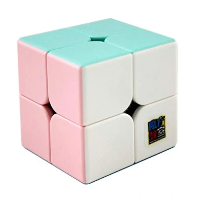 Afbeelding van Moyu OJIN MoFang JiaoShi Meilong Series Cube 2x2x2 Heldere Roze Stickerless Cubing Classroom Forsted Surface Puzzel