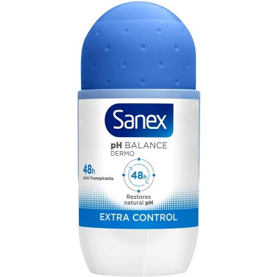 Afbeelding van SANEX Women Deo Roll on &quot;Dermo Extra Control&quot; 6er Pack (6 x 50 ml)