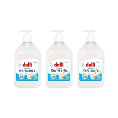 Afbeelding van Dalli Vloeibare zeepdispenser met kern, 3 x 500 ml