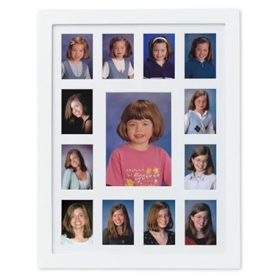 Afbeelding van Pearhead Schooljaren Fotolijst K 12 Keepsake, Kleuterschool tot 12e Grade Graduation, Grad Gift, Wit