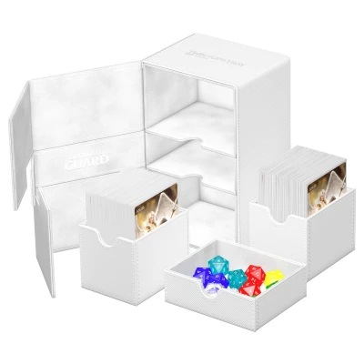 Afbeelding van Ultimate Guard Twin Flip&#039;n&#039;Tray Deck Case 160+ XenoSkin Monocolor White