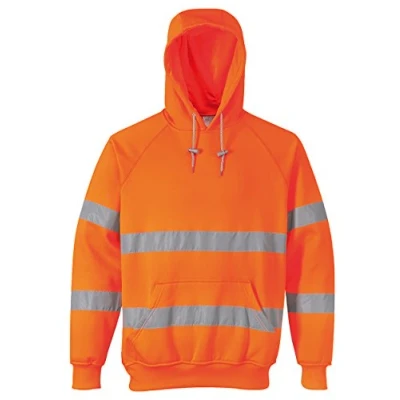 Afbeelding van Hi Vis Sweatshirt met capuchon maat Small, Orange