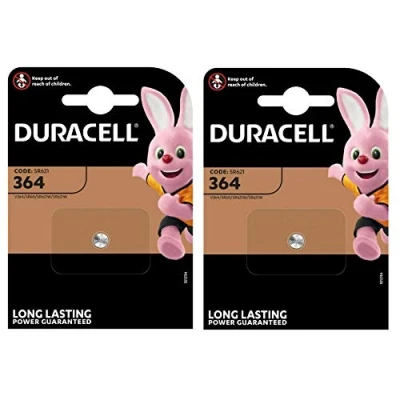 Afbeelding van 2x Duracell 364 1,5 V Silver Oxide Watch Battery SW621SW D364 V364 SR60