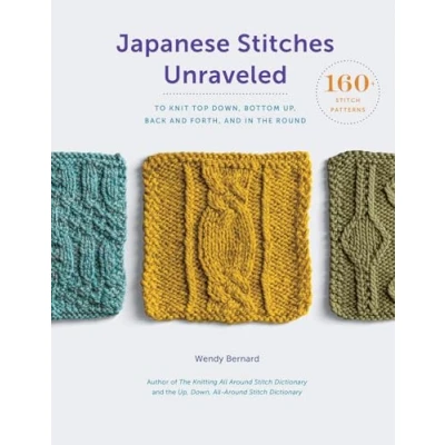 Afbeelding van Japanese Stitches Unraveled: 160+ Stitch Patterns to Knit Top Down, Bottom Up, Back and Forth, In the Round