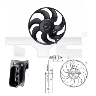 Afbeelding van TYC Ventilatorwiel motorkoeling 831 0009