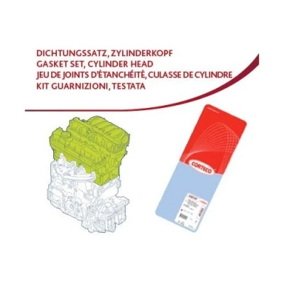 Afbeelding van Corteco Cilinderkop pakking set/kopset 418495P
