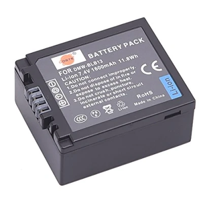 Afbeelding van DSTE vervangende batterij Li ion compatibel voor DMW BLB13E, BLB13, BLB13GK en Panasonic Lumix DMC G1, G2, G10, GF1, GH1 camera