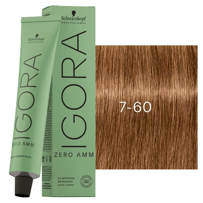 Afbeelding van Schwarzkopf Igora Zero Amm 7 60 Medium Blonde Chocolate Naturel ml