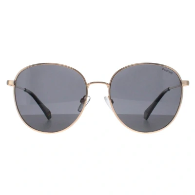 Afbeelding van Polaroid Unisex Zonnebril goldcoloured/grey, Maat: 56, Gold coloured/grey
