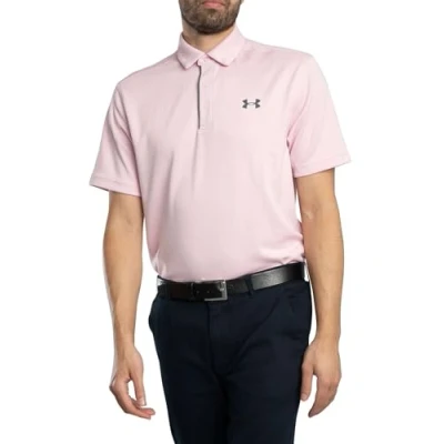 Afbeelding van Under Armour Tech Polo1290140 897 SM, Flare Oranje/Pitch Grijs/Halo Grijs, S