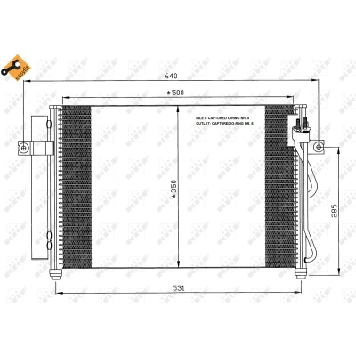 Afbeelding van Condensor, airconditioning NRF 35630