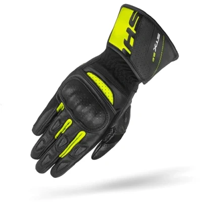 Afbeelding van SHIMA STX 2.0 geperforeerde motorhandschoenen, zwart geel, afmeting XL voor man