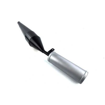 Afbeelding van Resonantie uitlaat 28mm zwart zilver Simson S50, S70