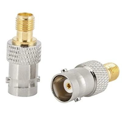 Afbeelding van BNC naar SMA Adapter Coaxiale Coax Connector Test Mannelijke Vrouwelijke voor Rijas Pack van 2