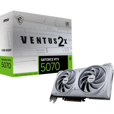 Afbeelding van MSI GeForce RTX 5070 12G VENTUS 2X OC White Videokaart