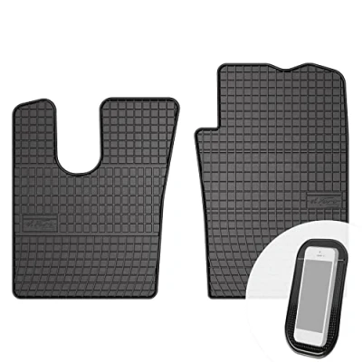 Afbeelding van Rubberen matten auto vloermatten rubber automatten precies passend 2 delige set geschikt voor Scania R S vanaf 2016