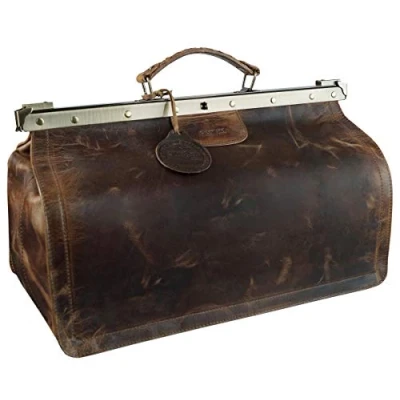 Afbeelding van Greenland Nature Montana Dokterkoffer Leer 46 cm Laptopcompartiment