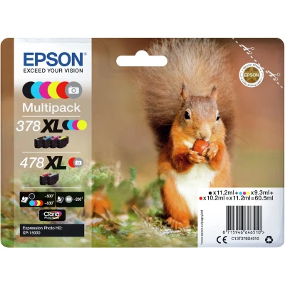 Afbeelding van Epson Ink/378XL+478XL Squirrel CMYKRG SEC