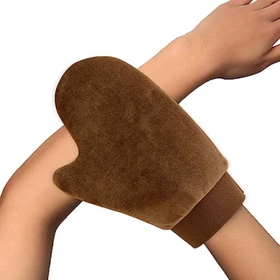 Afbeelding van Zelfbruiner Mitt Applicator Black Tanning Mitts Herbruikbaar Duurzame Handschoenen Sunless Zelfbruinende Elastic Wrist Jomewory