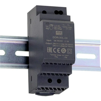 Afbeelding van Mean Well DDR 30L 5 DIN rail DC/DC converter V/DC 6 A 30 W Aantal uitgangen: 1 x Inhoud: stuk(s)
