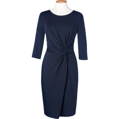 Afbeelding van Jurk Dames M Brook Taverner Navy 95% Polyester, 5% Elasthan