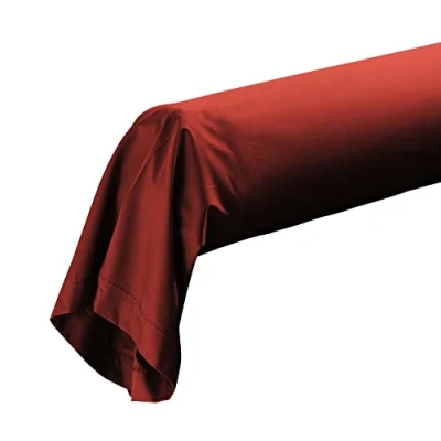 Afbeelding van douceur d&#039;intérieur, Kussensloop voor nekrol, 85 x 185 cm, perkaline, tomette, 100% katoen percal