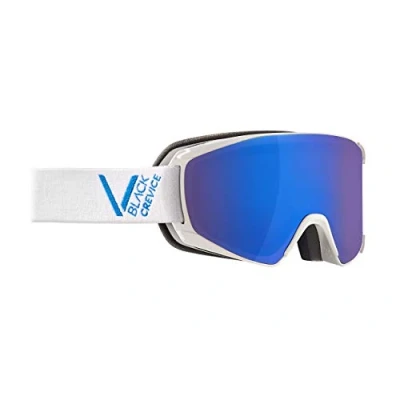 Afbeelding van Black Crevice Skibril Schladming dubbele lens, anti condens coating, UV400 bescherming (wit/blauw, M (hoofdomtrek 55 58 cm)