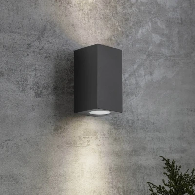 Afbeelding van Big Levi Up&amp;Down Muurlamp Zwart