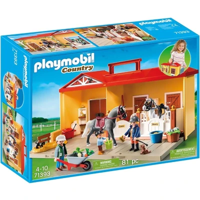 Afbeelding van Playmobil Meeneem Paardenstal 71393