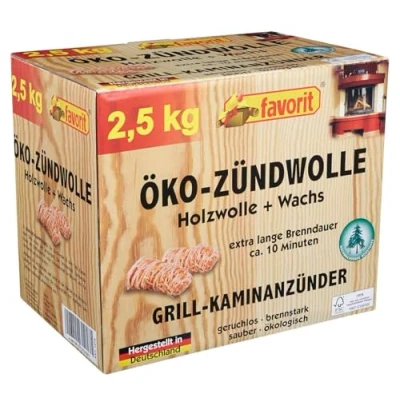 Afbeelding van Favorit Eco bougiewol 2,5 kg in hersluitbare vouwdoos van natuurlijk hout en was 1218