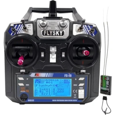 Afbeelding van Yangers 2,4 GHz radiozender ontvanger afstandsbediening, Flysky FS I6 AFHDS 2A 6 kanaals zender + IA6 radiosysteem voor RC Racing Auto Boot Helikopter Speelgoed
